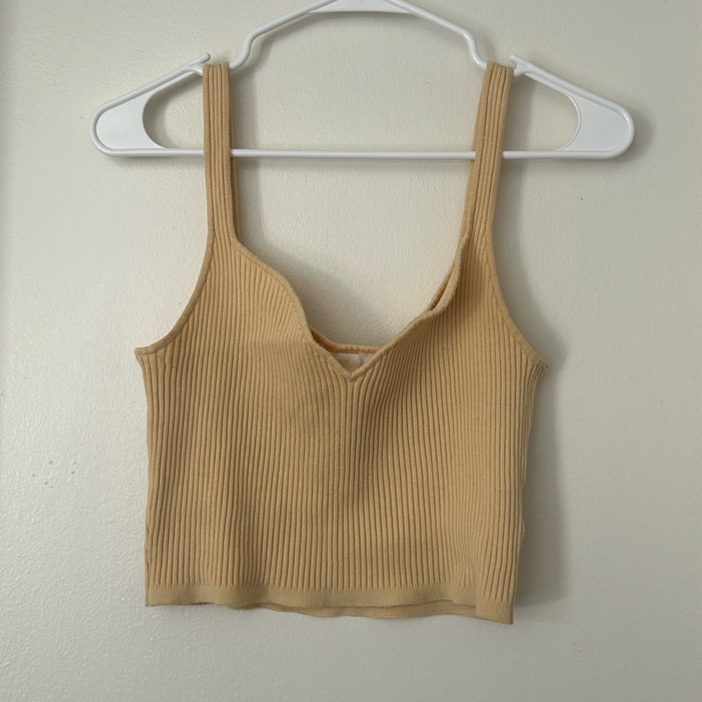 Yellow H&M knit tank